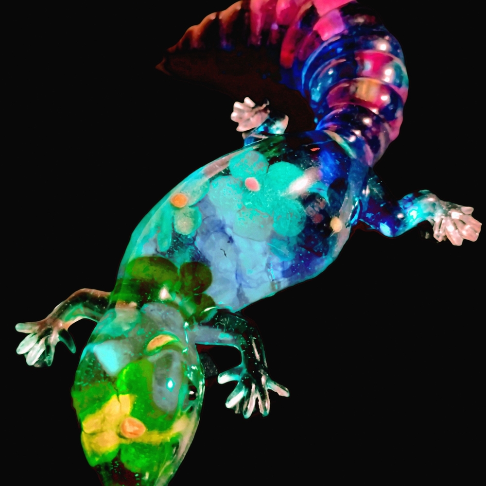 Colorful Reptile Decor Figurine